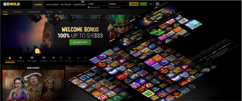 Go Wild Casino Markendesign